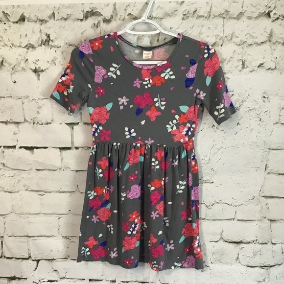 Other - 👀Gymboree Gray Flowered Dress Girls Size L